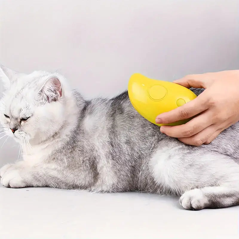 Escova de Vapor Para Cães & Gatos com Spray Elétrico