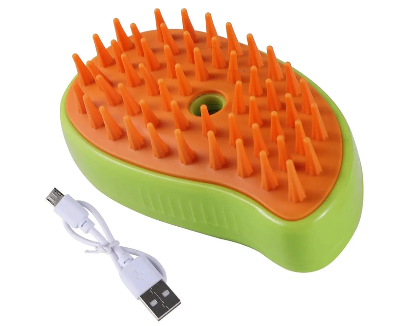 Escova de Vapor Para Cães & Gatos com Spray Elétrico