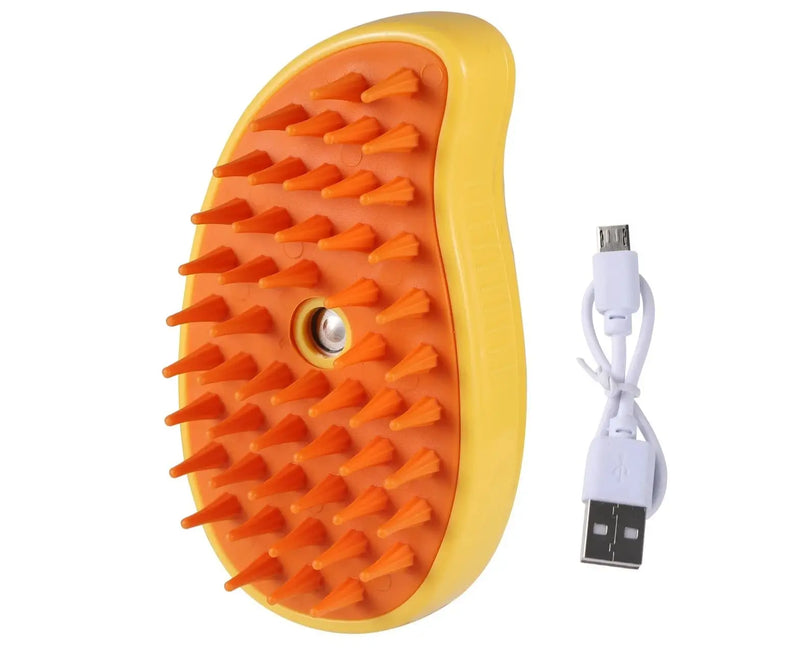 Escova de Vapor Para Cães & Gatos com Spray Elétrico