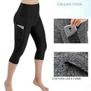 Calças Fitness Com Bolso Cintura Alta