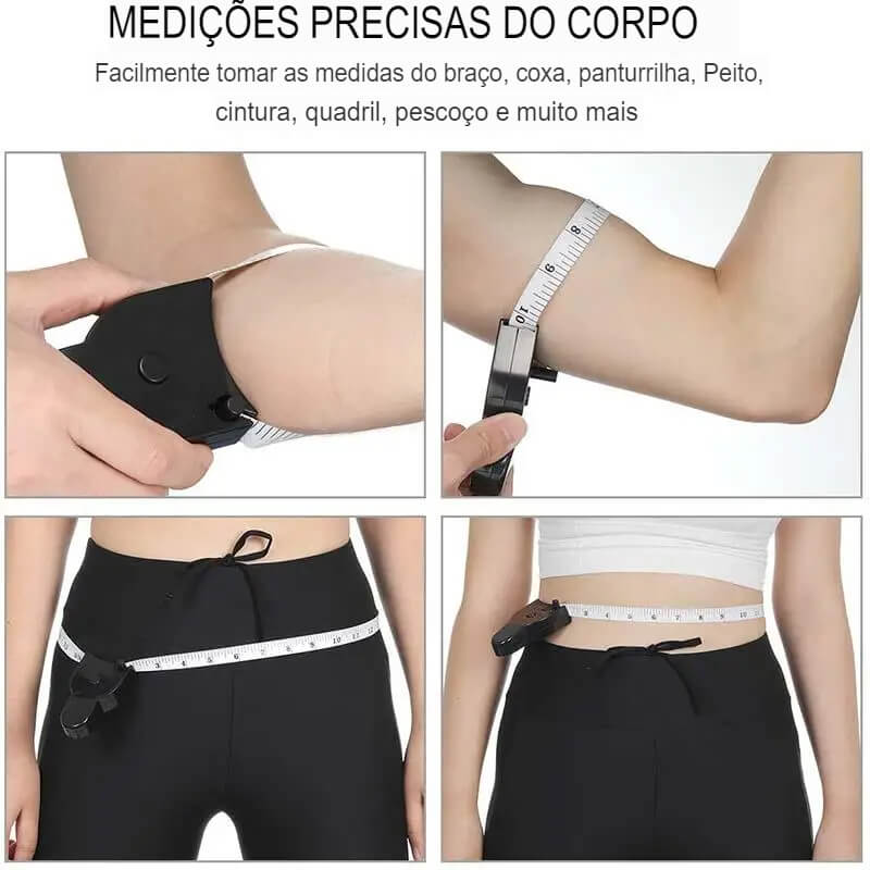 Fita Métrica Telescópica Automática Fitness,