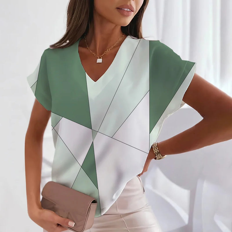 Blusa Feminina Vintage Vasual Moda V