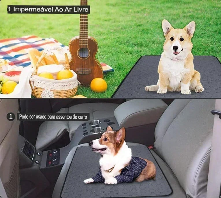 Tapete Para Xixi de Cachorro, Lavável e à Prova D'água