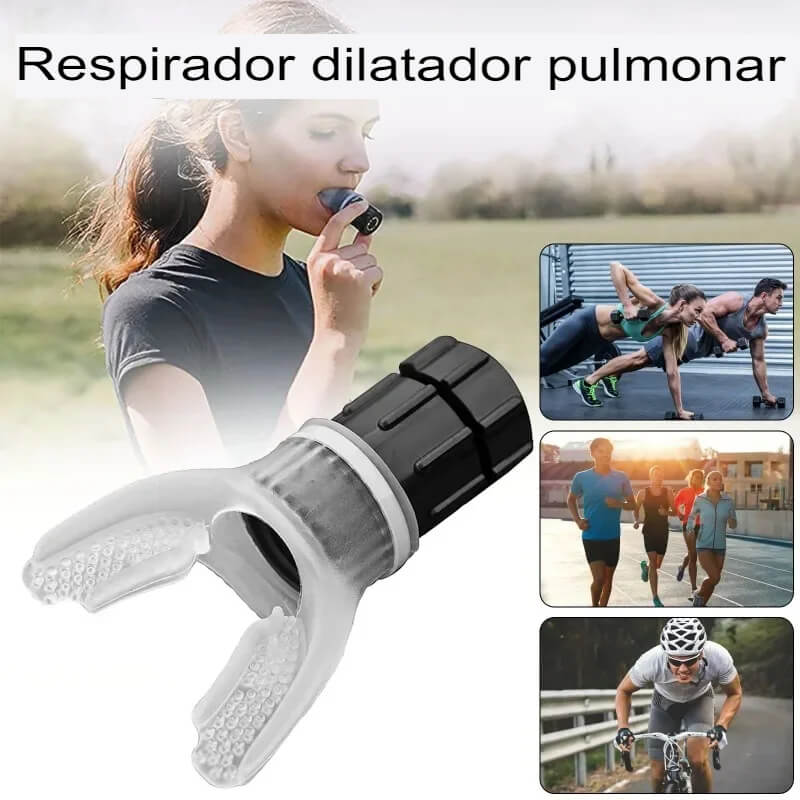 Respirador Bocal Exercício de Pulmão e Rosto