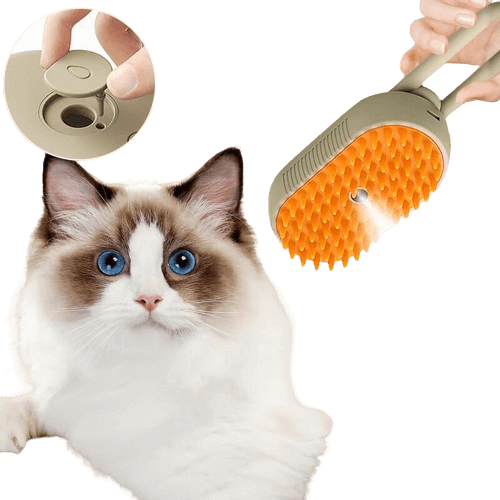 Escova Mágica a Vapor 3 em 1 Para Pet