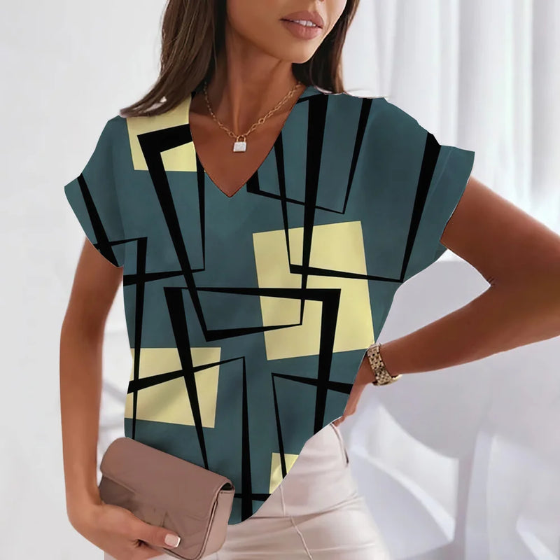 Blusa Feminina Vintage Vasual Moda V