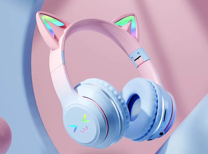 Fones de Ouvido RGB Linda Gata, Gradiente Sem Fio