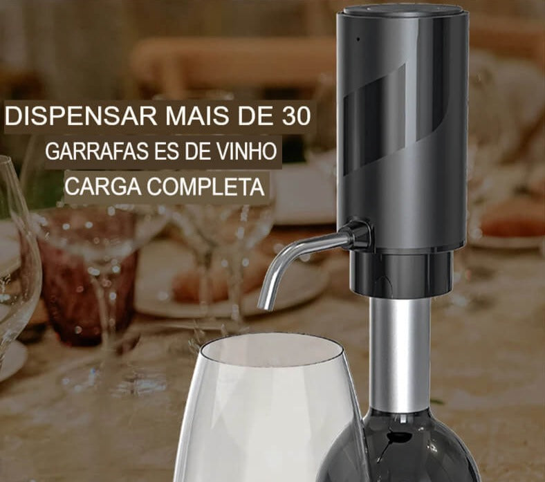 Dispensador de Vinho Elétrico Inteligentes Recarregável