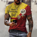 Camisa Masculina Vintage de Manga Curta