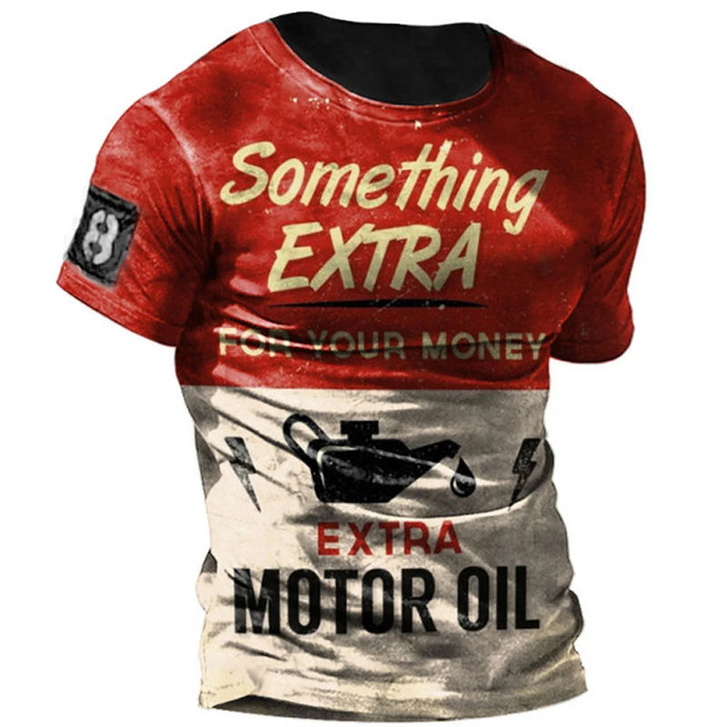 Camisa Masculina Vintage de Manga Curta