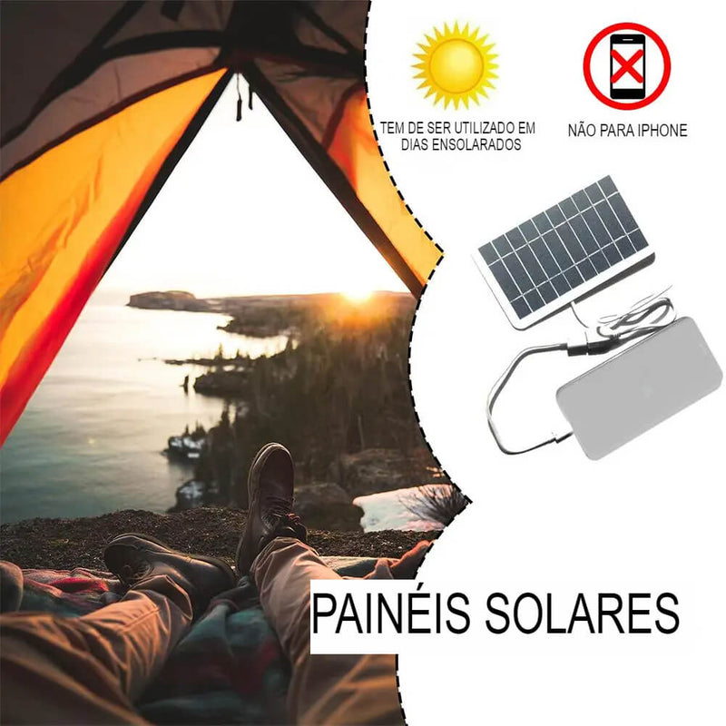 Painel solar portátil 5v 2w usb, Acampamento ao Ar Livre