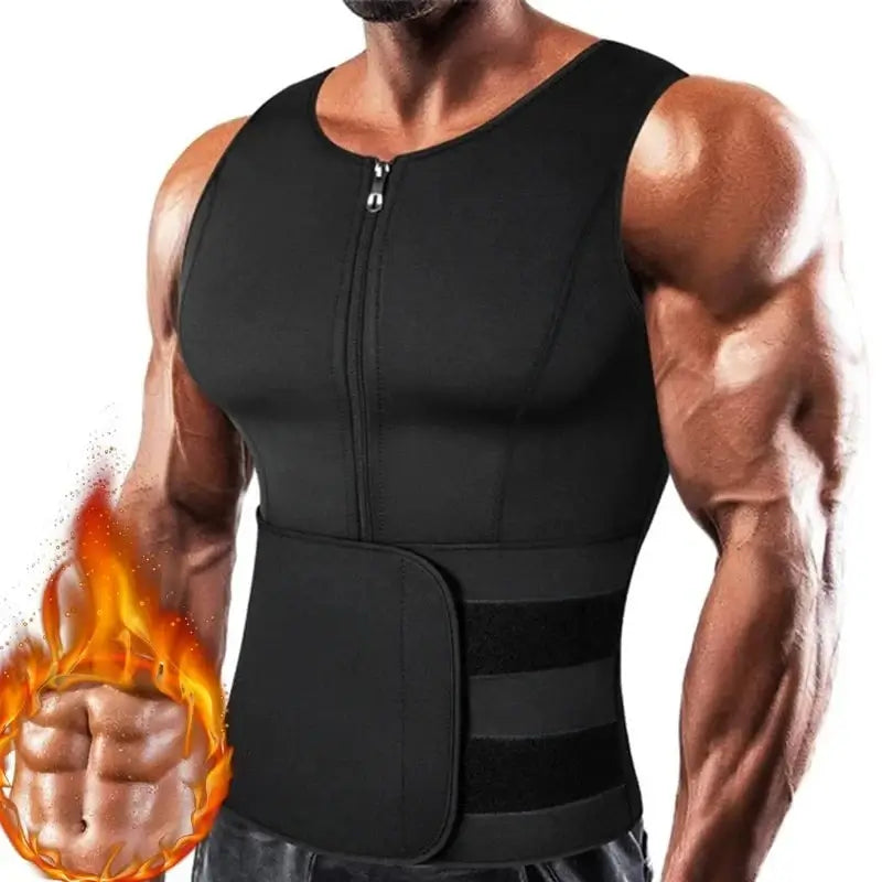 Colete Sauna Cinto Duplo Suor Abdômen Shapewear