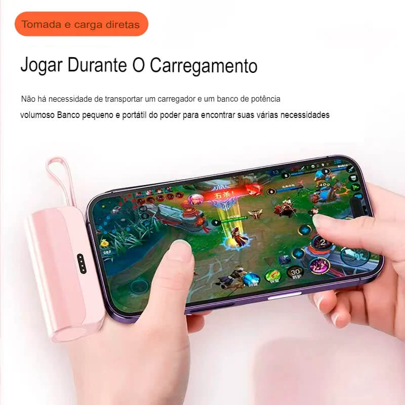 Carregamento Rápido Bateria Sem Fio 5000 mah/10000mah