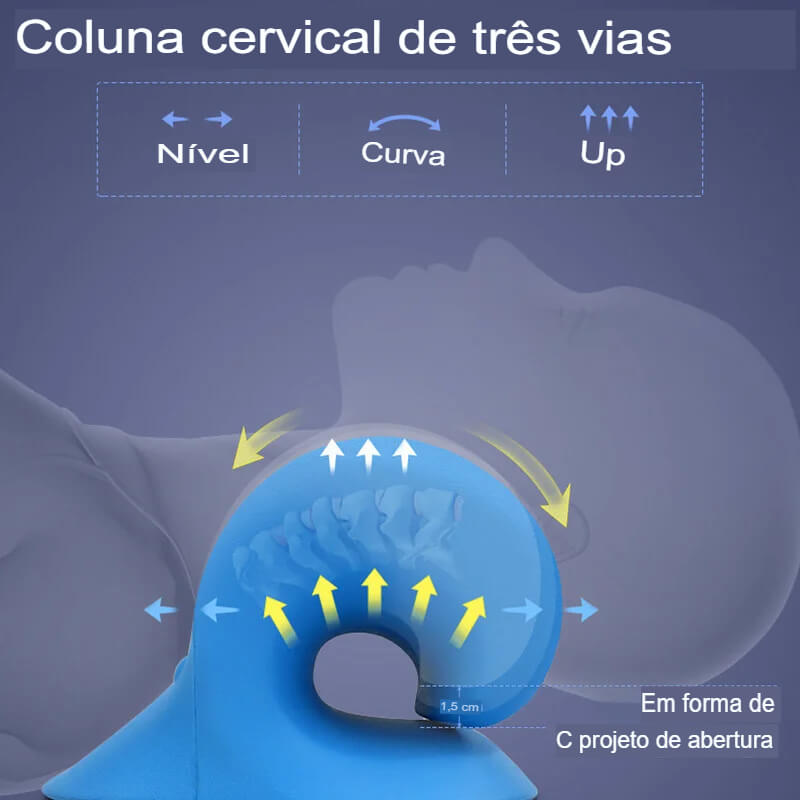 Travesseiro de Alongamento de Coluna Cervical