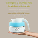 Chaleira Portátil Elétrica e Dobrável Para Viagem, 600ml