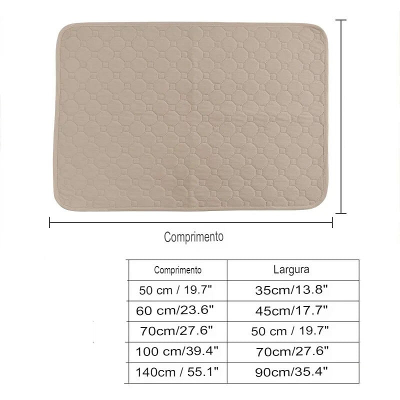 Tapete Para Xixi de Cachorro, Lavável e à Prova D'água