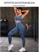 Calça Bunda Bolha Fitness Cintura Alta