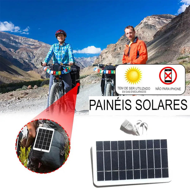 Painel solar portátil 5v 2w usb, Acampamento ao Ar Livre