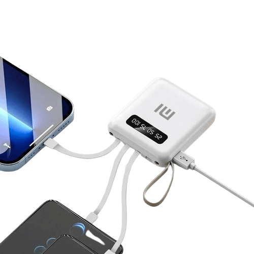 Mini Power Bank Super 10000/20000mah/4 Cabos