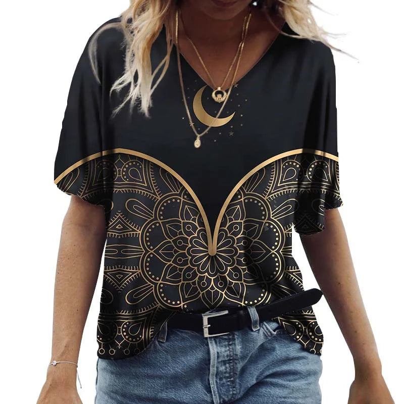Blusa Feminina Vintage Vasual Moda V