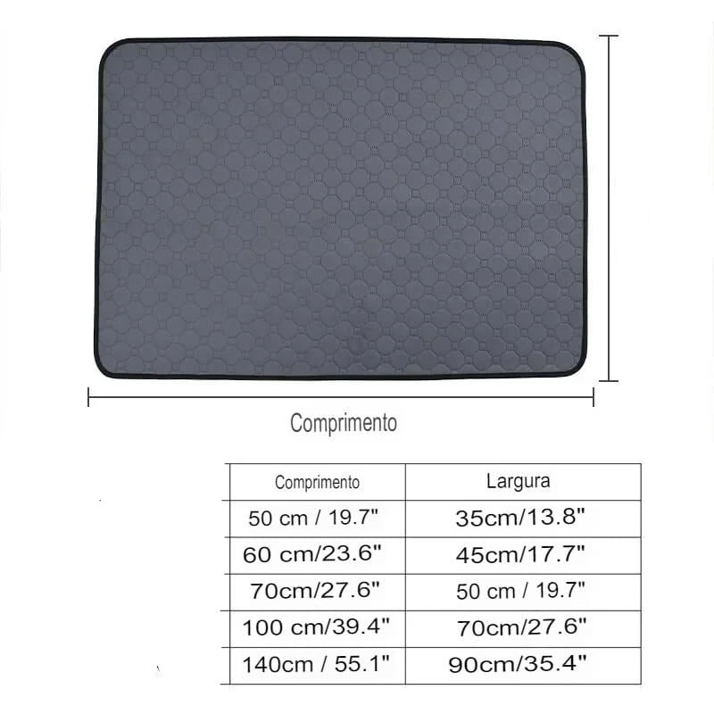 Tapete Para Xixi de Cachorro, Lavável e à Prova D'água