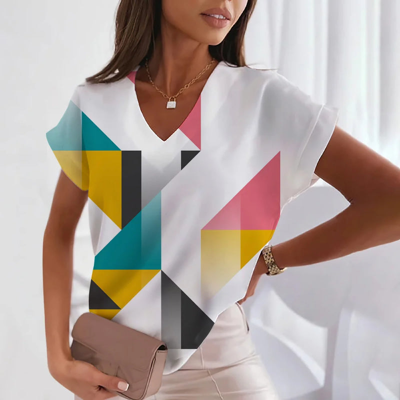 Blusa Feminina Vintage Vasual Moda V