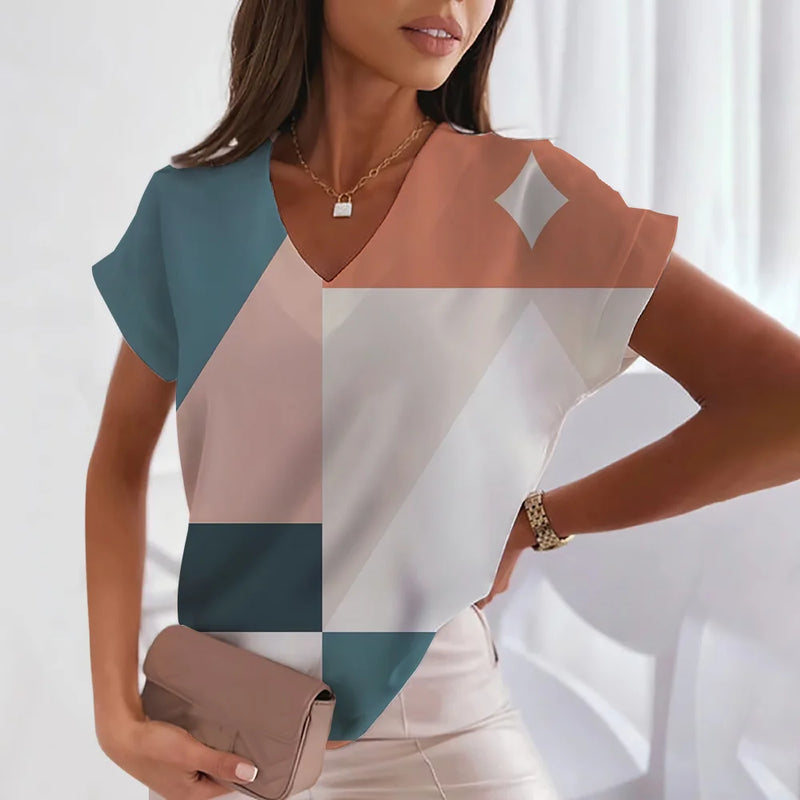 Blusa Feminina Vintage Vasual Moda V