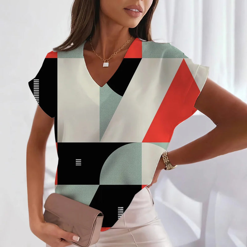 Blusa Feminina Vintage Vasual Moda V