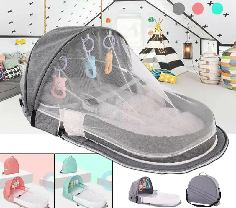 Viagem Para Bebê, Berço Com Mosquiteiros